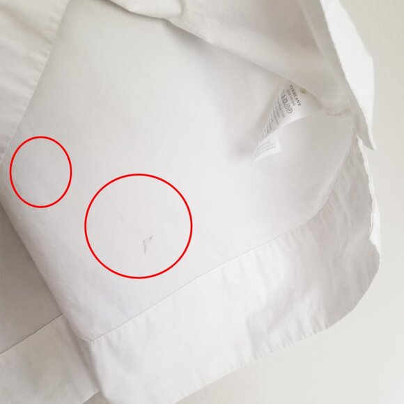 Everlane The Poplin Short-Sleeve Box Shirt Size S White 100%Cotton Relaxed Fit - Picture 15 of 16